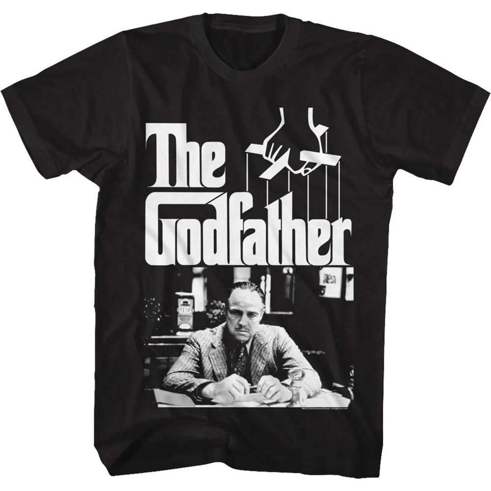 Vito Corleone Black And White Photo Godfather Tshirt - Picture 1 of 4
